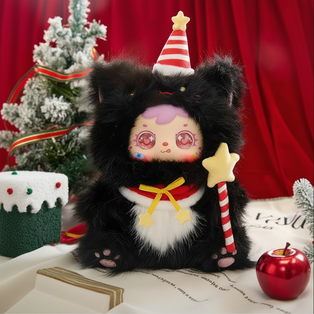 Samuel Miracle Christmas Night Series Plush Blind Box 680% Large Vinyl Faced Doll Kawaii Christmas Decoration Collection Gift